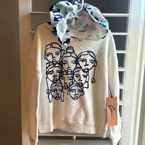 NWT Cristina Martinez face hoody 7